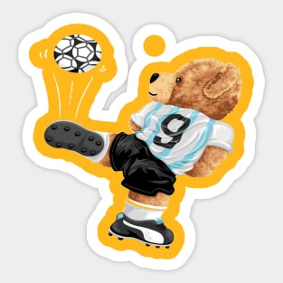 BEAR SOCCER PLAYER Sticker